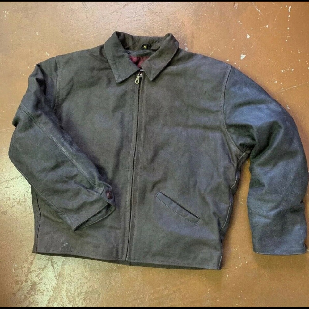 Men’s NWT Leather Jacket Vintage 2003 Hand Made
